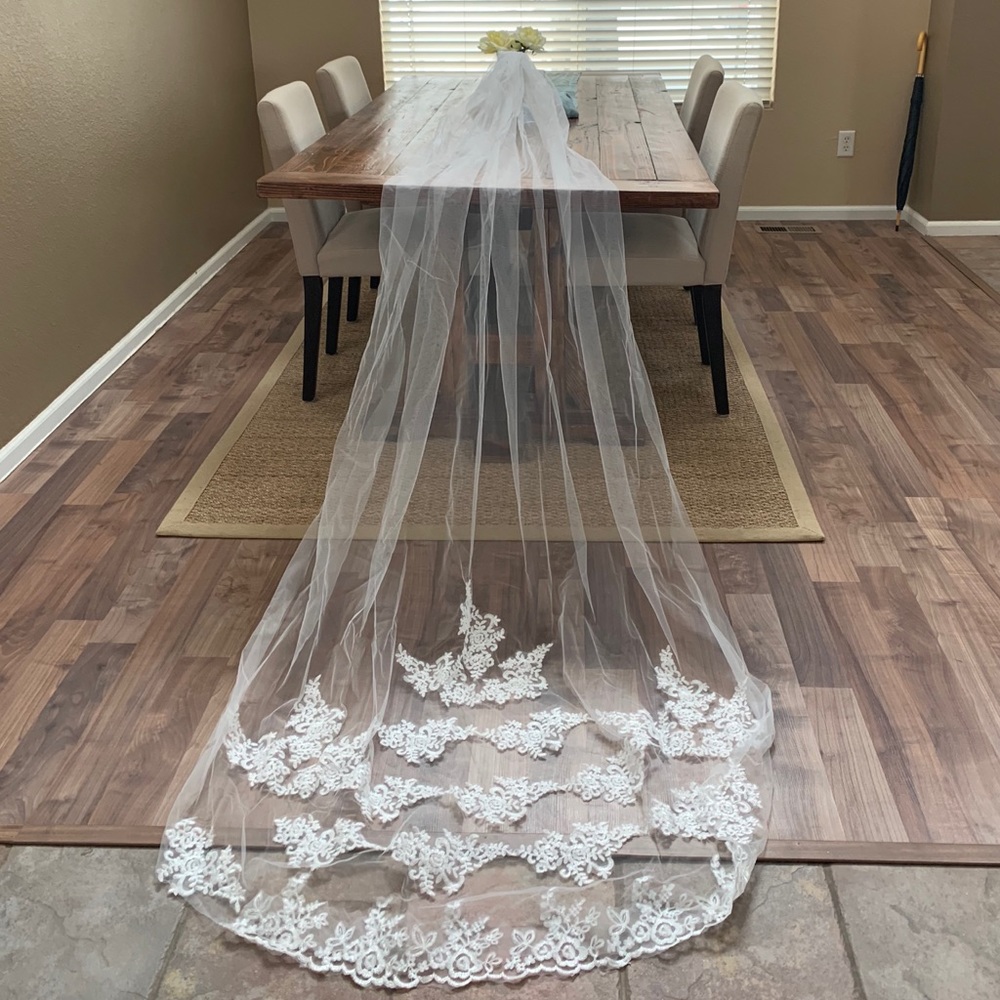 Cathedral Length Lace Veil